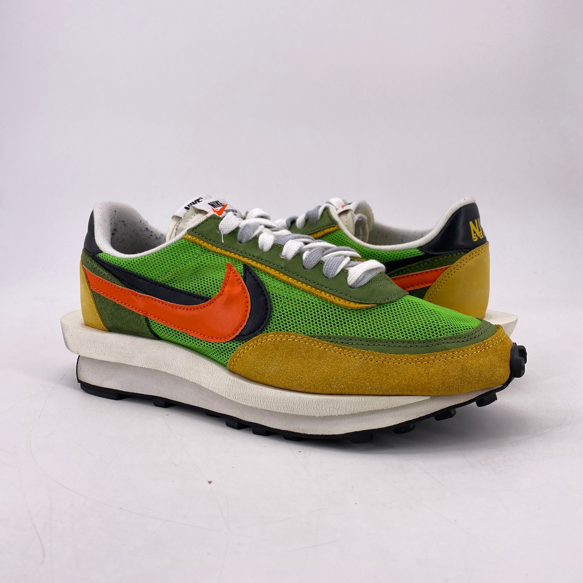 Nike LD WAFFLE / Sacai &quot;Green Gusto&quot; 2019 Used Size 8.5