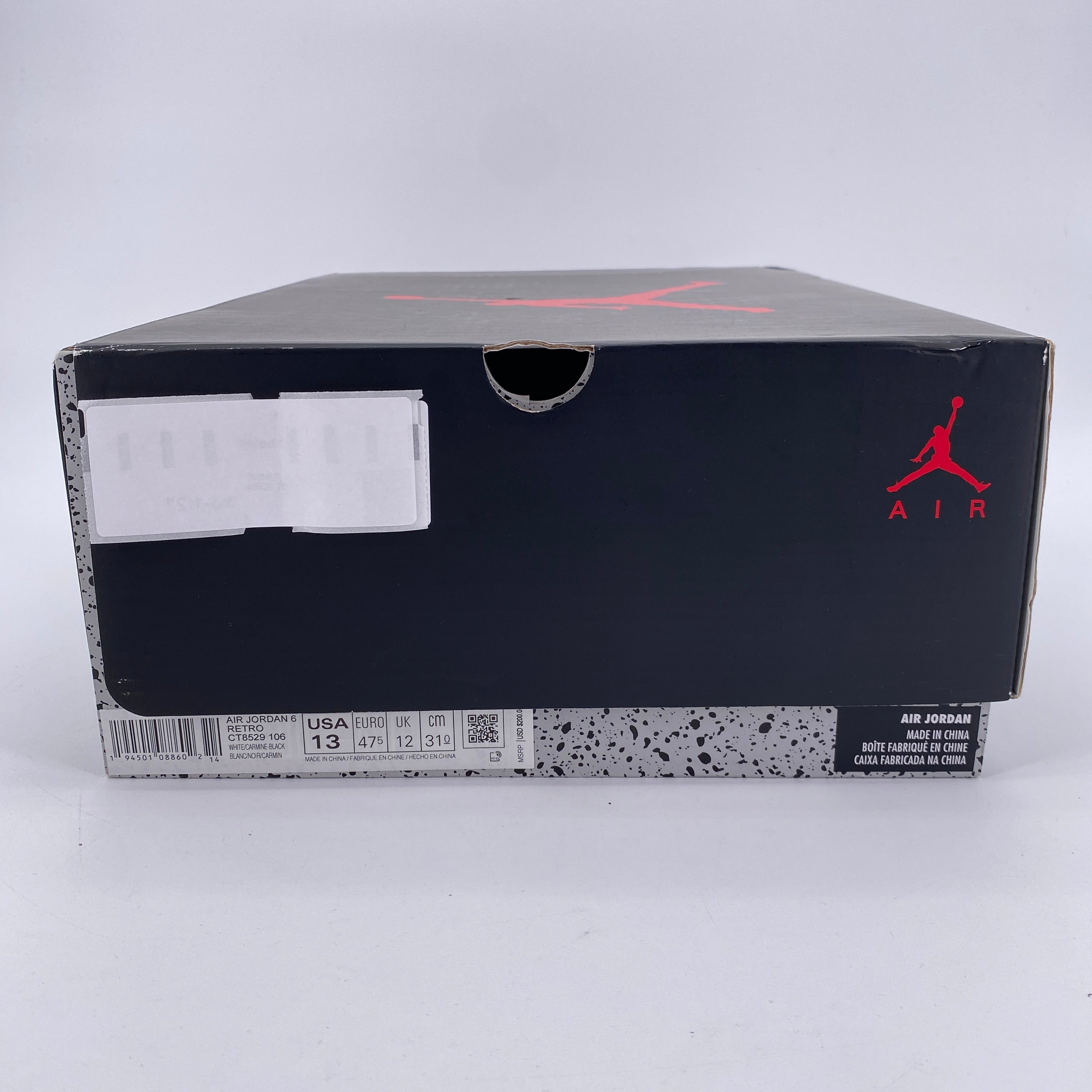Air Jordan 6 Retro &quot;Carmine&quot; 2021 New Size 13