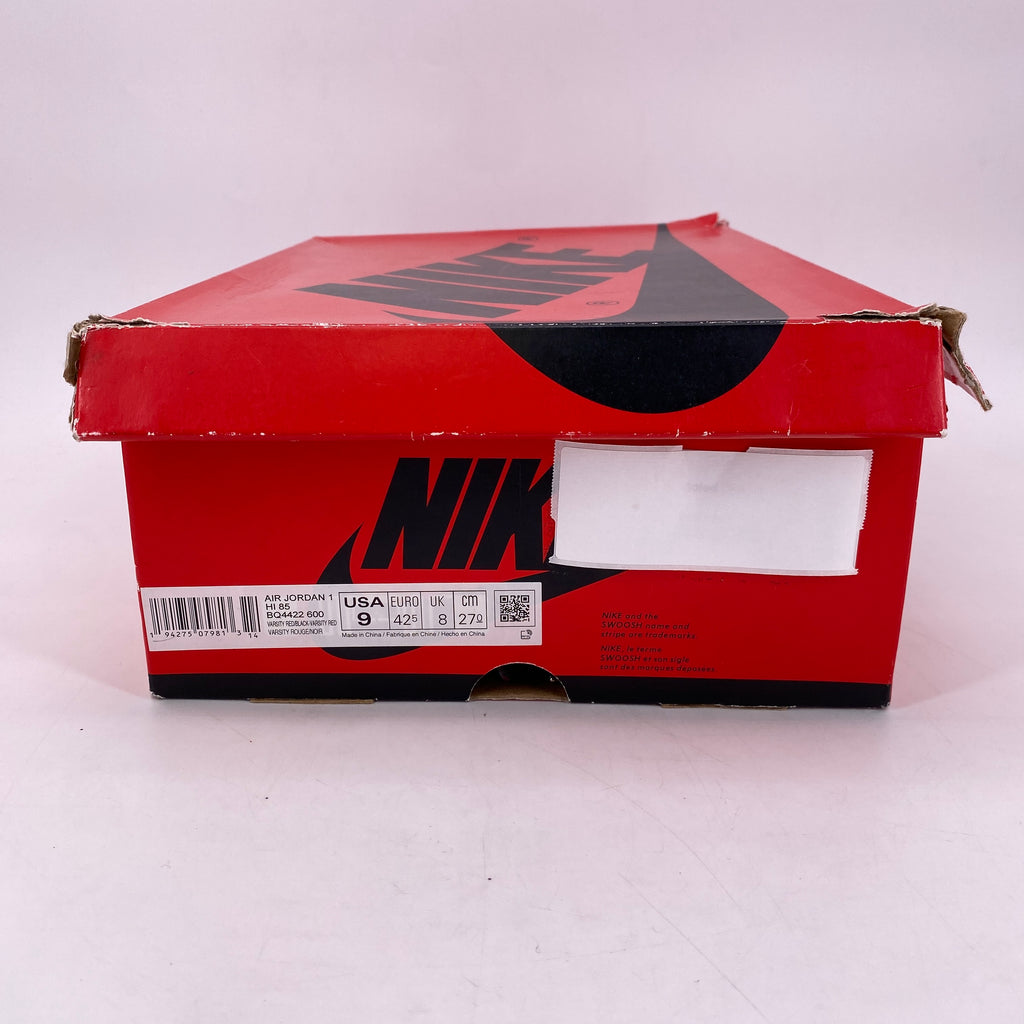 Air Jordan 1 HI 85' "Varsity Red" 2020 New Size 9