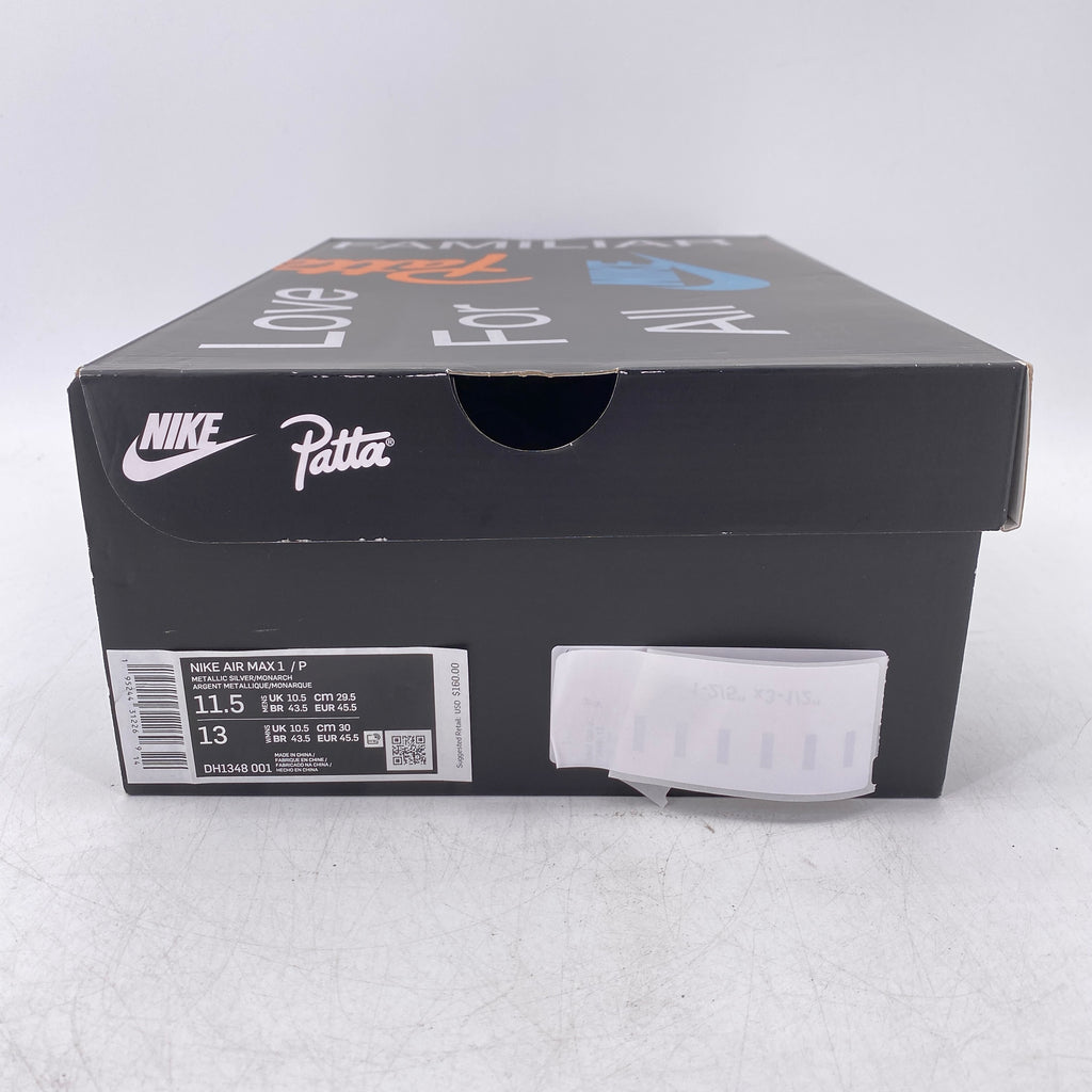 Nike Air Max 1 / Patta "Waves Monarch" 2021 New Size 11.5
