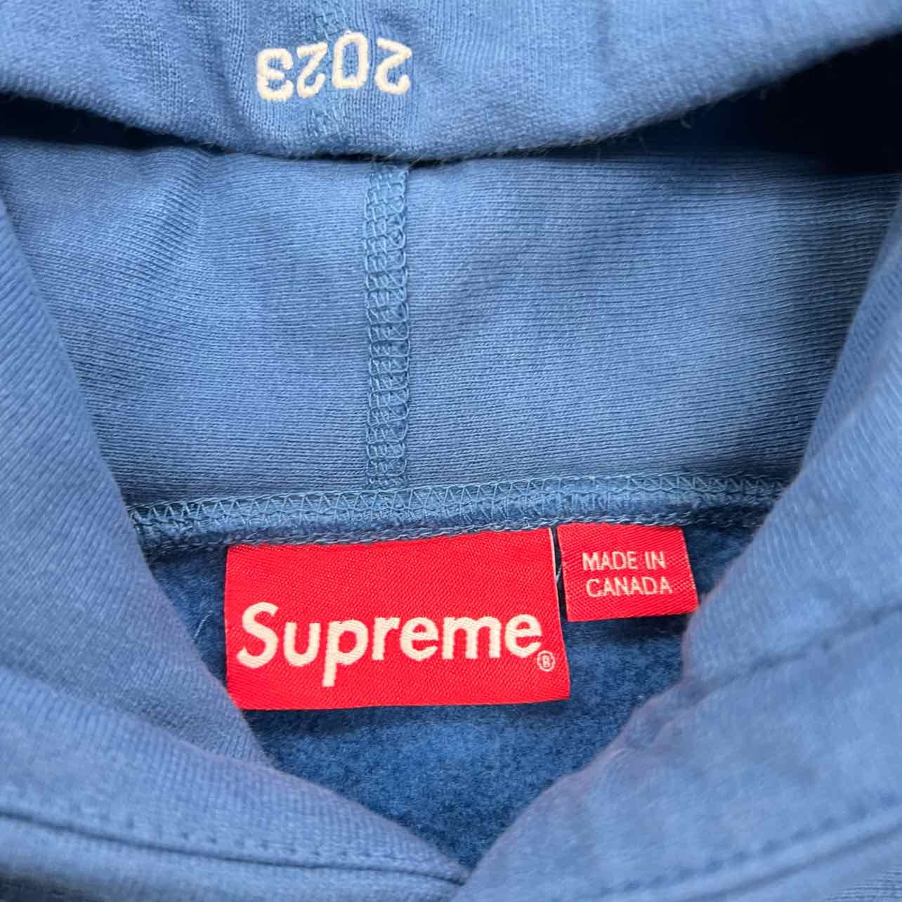 Supreme Hoodie &quot;BOX LOGO&quot; Blue Used Size S