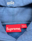 Supreme Hoodie "BOX LOGO" Blue Used Size S