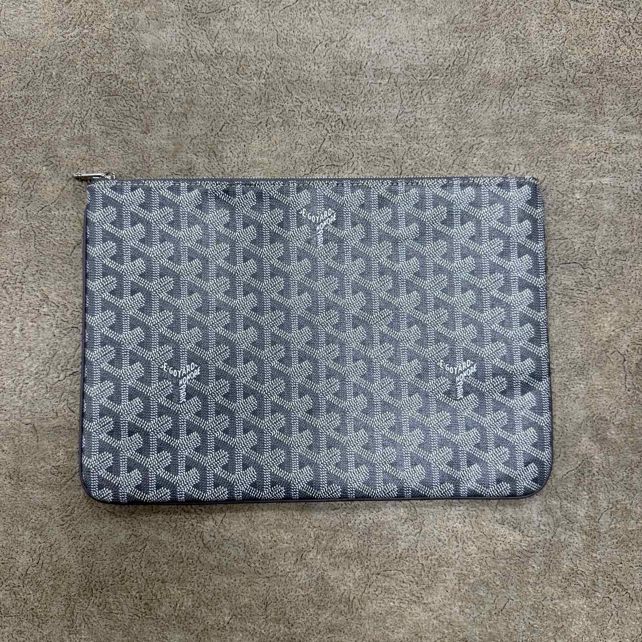 Goyard Pouch &quot;SENAT&quot; Used Grey Size OS