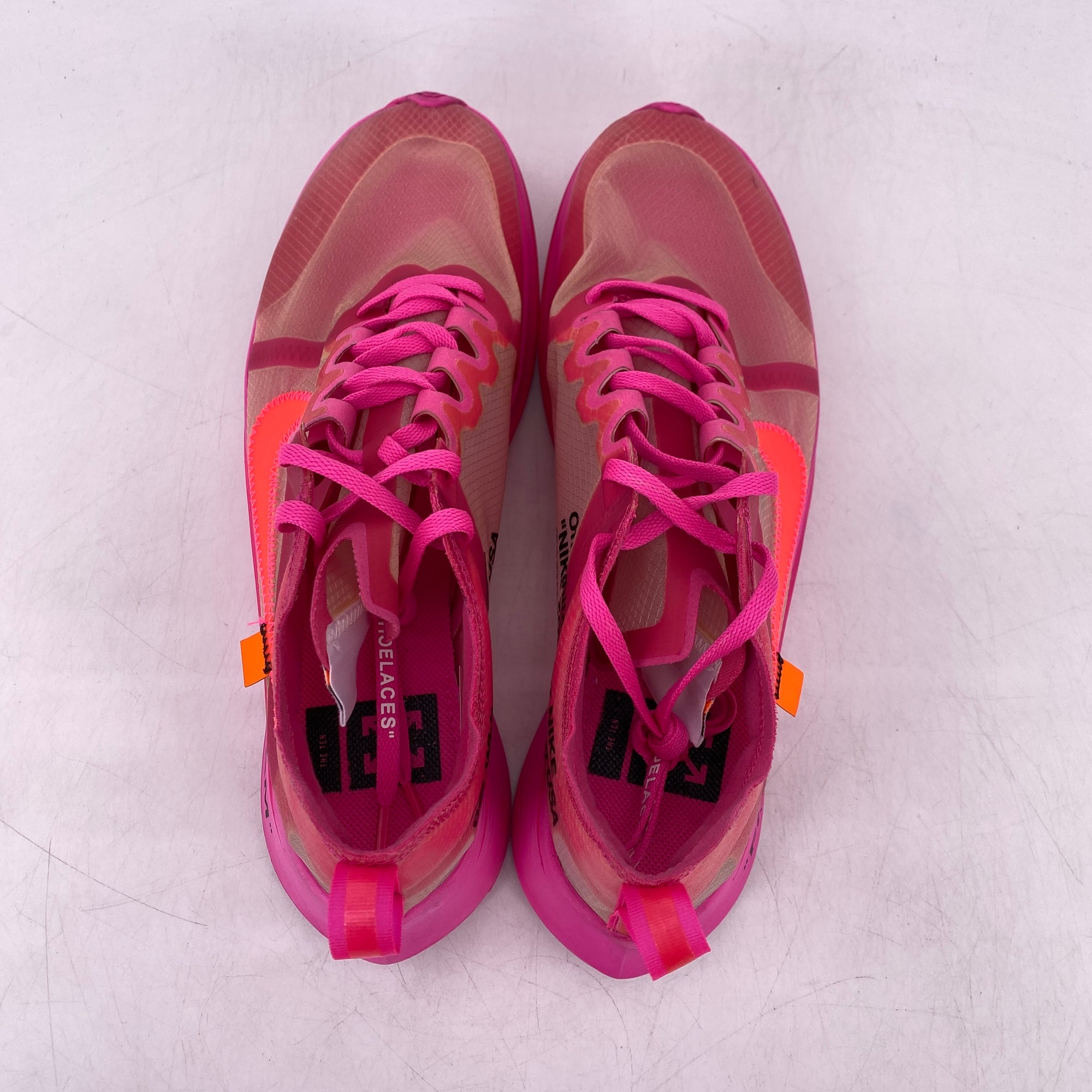 Nike Zoom Fly / OW &quot;Tulip Pink&quot; 2018 Used Size 9