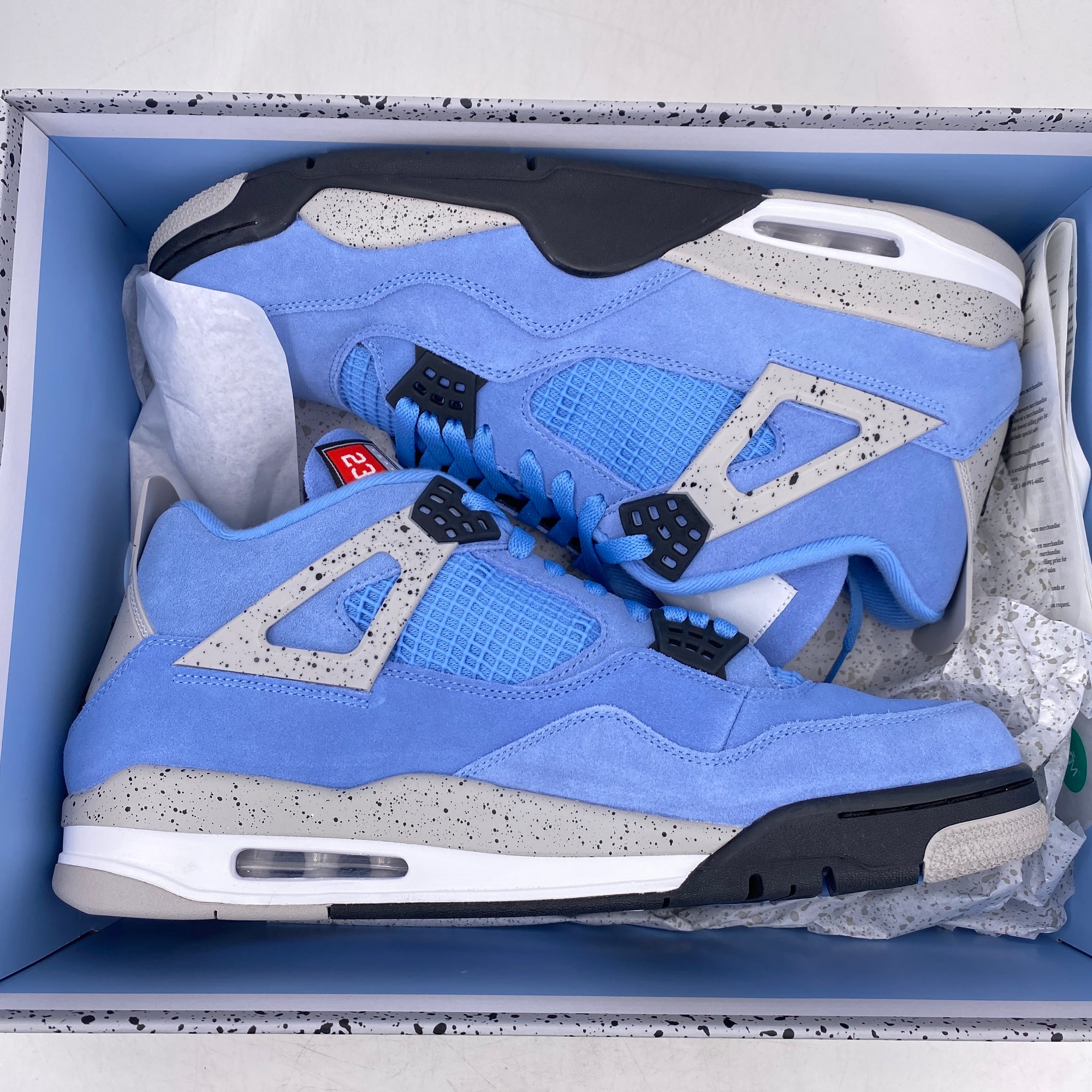 Air Jordan 4 Retro &quot;University Blue&quot; 2021 New Size 13