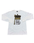 Stussy Long Sleeve "CROWN NONE HIGHER" White Used Size XL