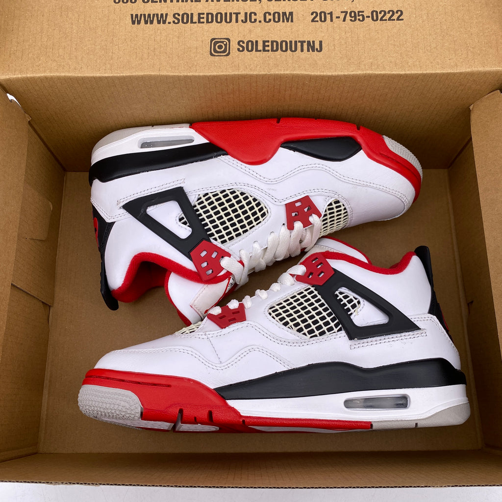 Air Jordan (GS) 4 Retro "Fire Red" 2020 New Size 4Y