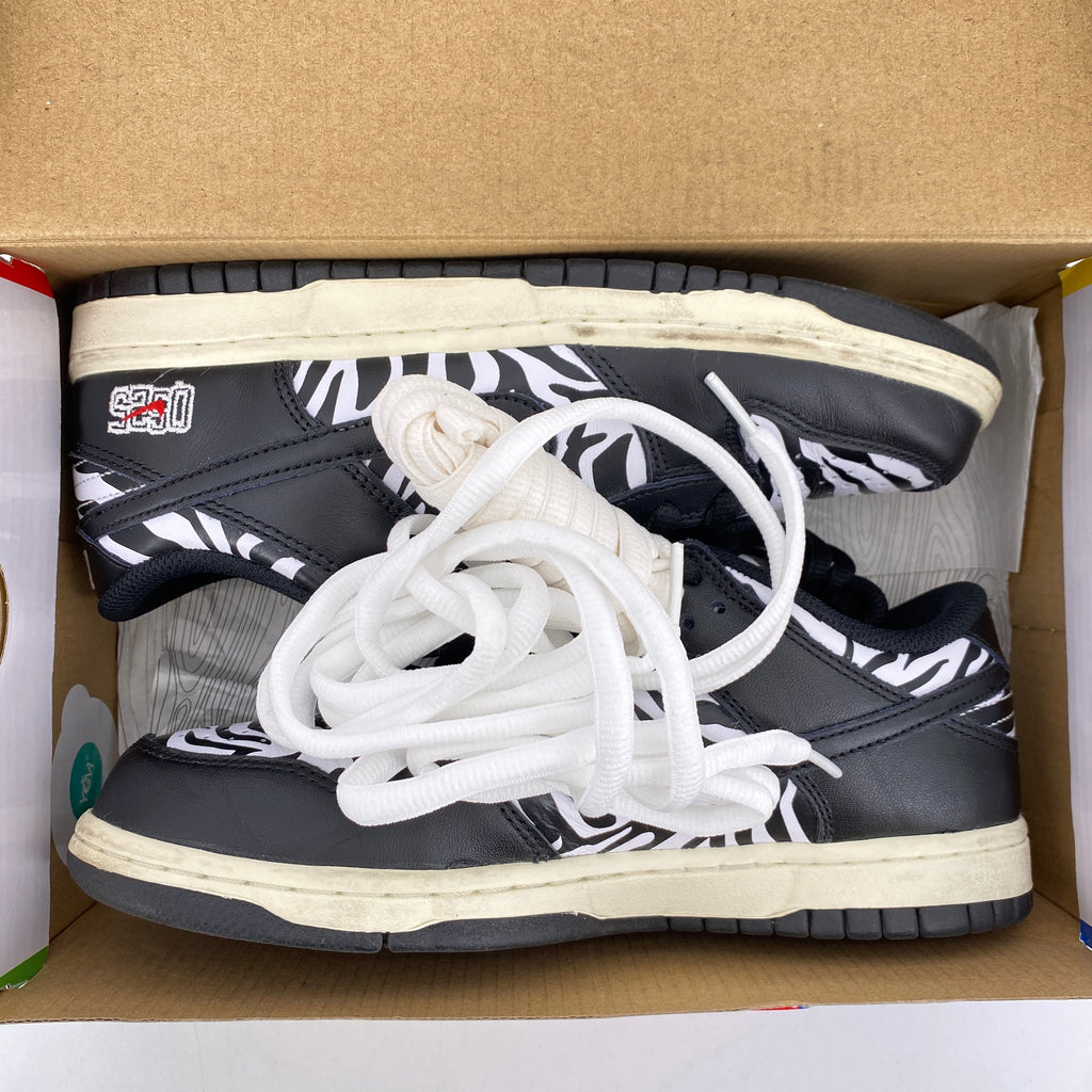 Nike SB Dunk Low "Quartersnacks Zebra" 2021 Used Size 5.5