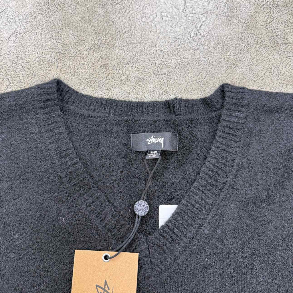 Stussy Vest "MOHAIR" Black New Size XXL