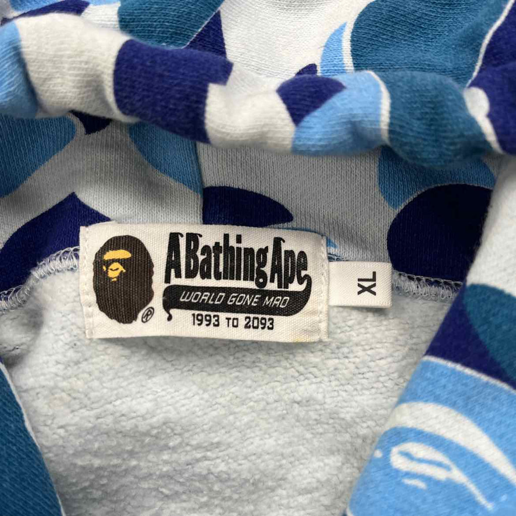Bape Hoodie "ABC CAMO BLUE" Blue Used Size XL