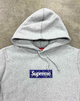 Supreme Hoodie "BLUE PAISLEY" Heather Grey New Size M