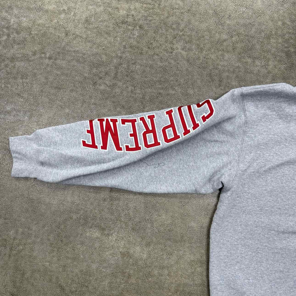 Supreme Hoodie "ARC LOGO" Heather Grey New Size M