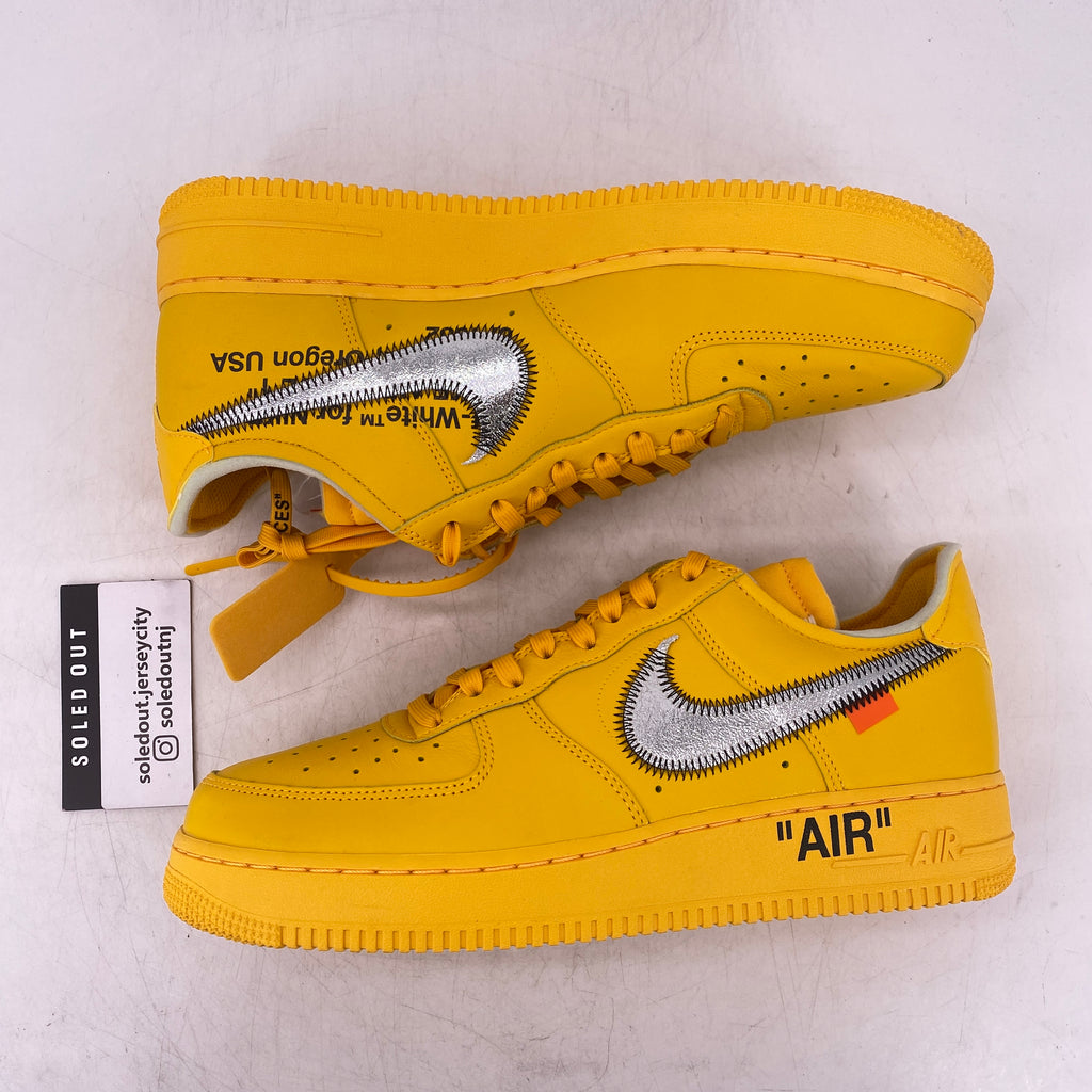 Nike Air Force 1 Low / OW "University Gold" 2021 New Size 10