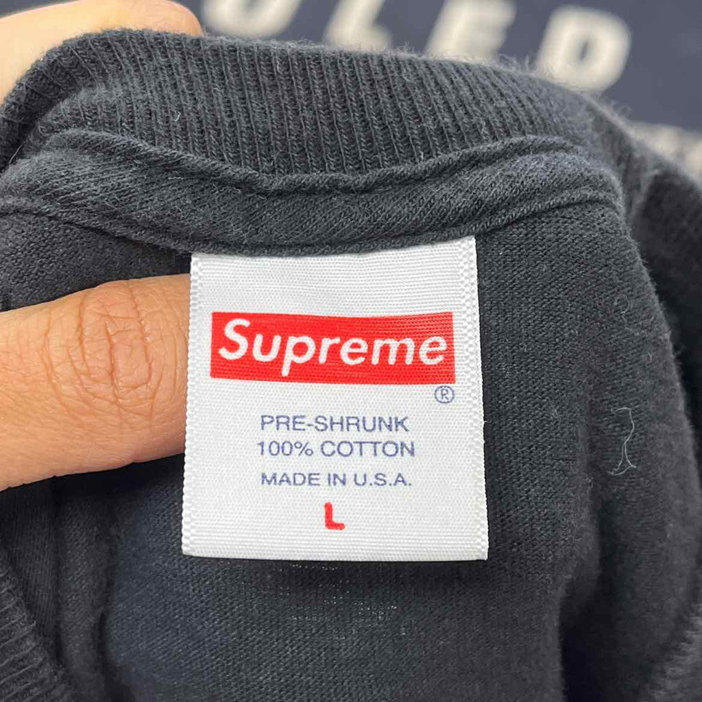 Supreme T-Shirt "KNOWLEDGE" Black Used Size L