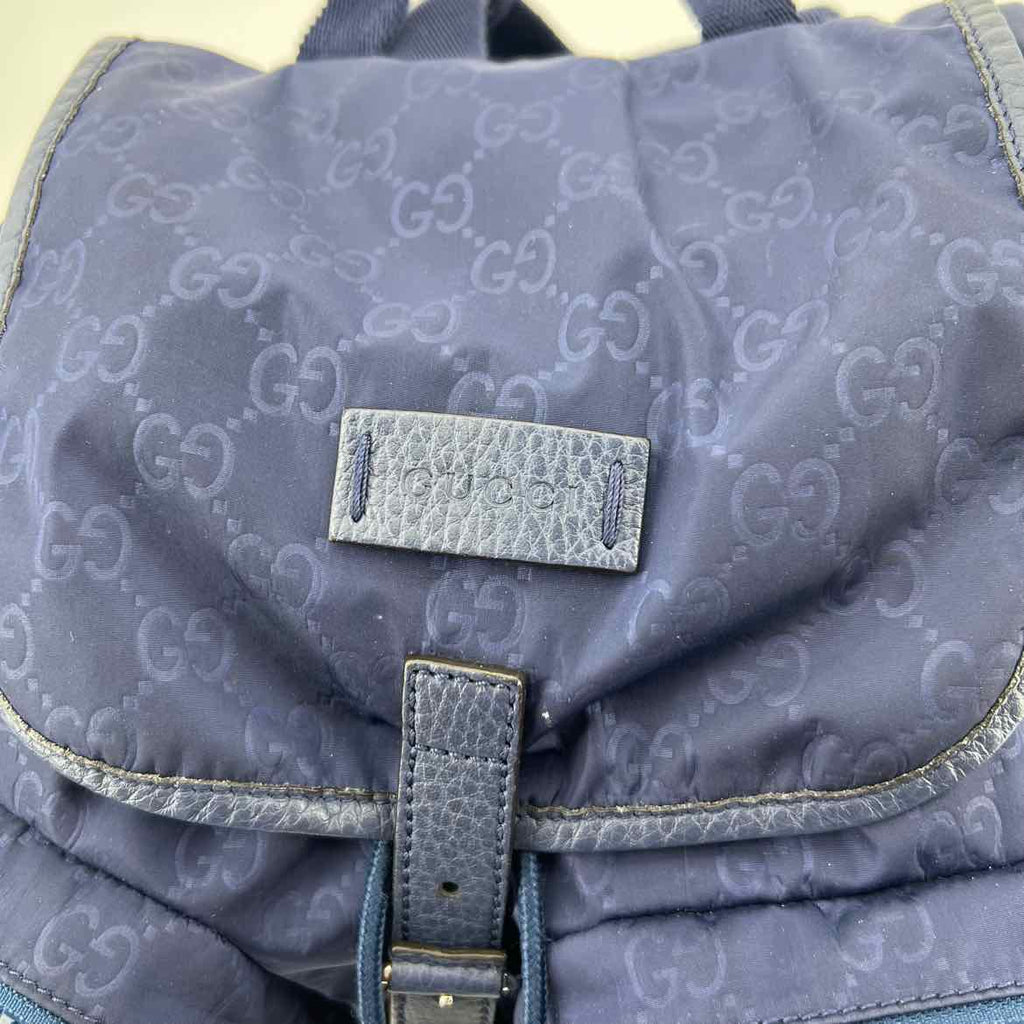 Gucci Backpack "NYLON" Used Blue