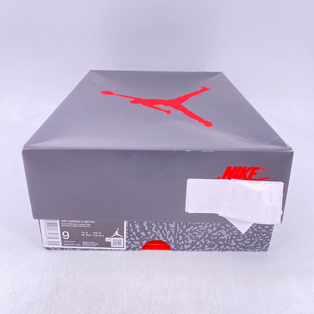 Air Jordan 3 Retro "Black Cement" 2025 New Size 9