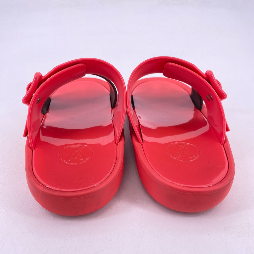 Louis Vuitton Sunbath Mule "Coral Pink"  Used Size 37