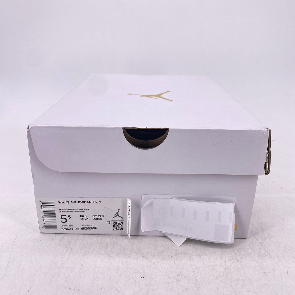 Air Jordan (W) 1 Mid "Laser Orange" 2021 New Size 5.5W