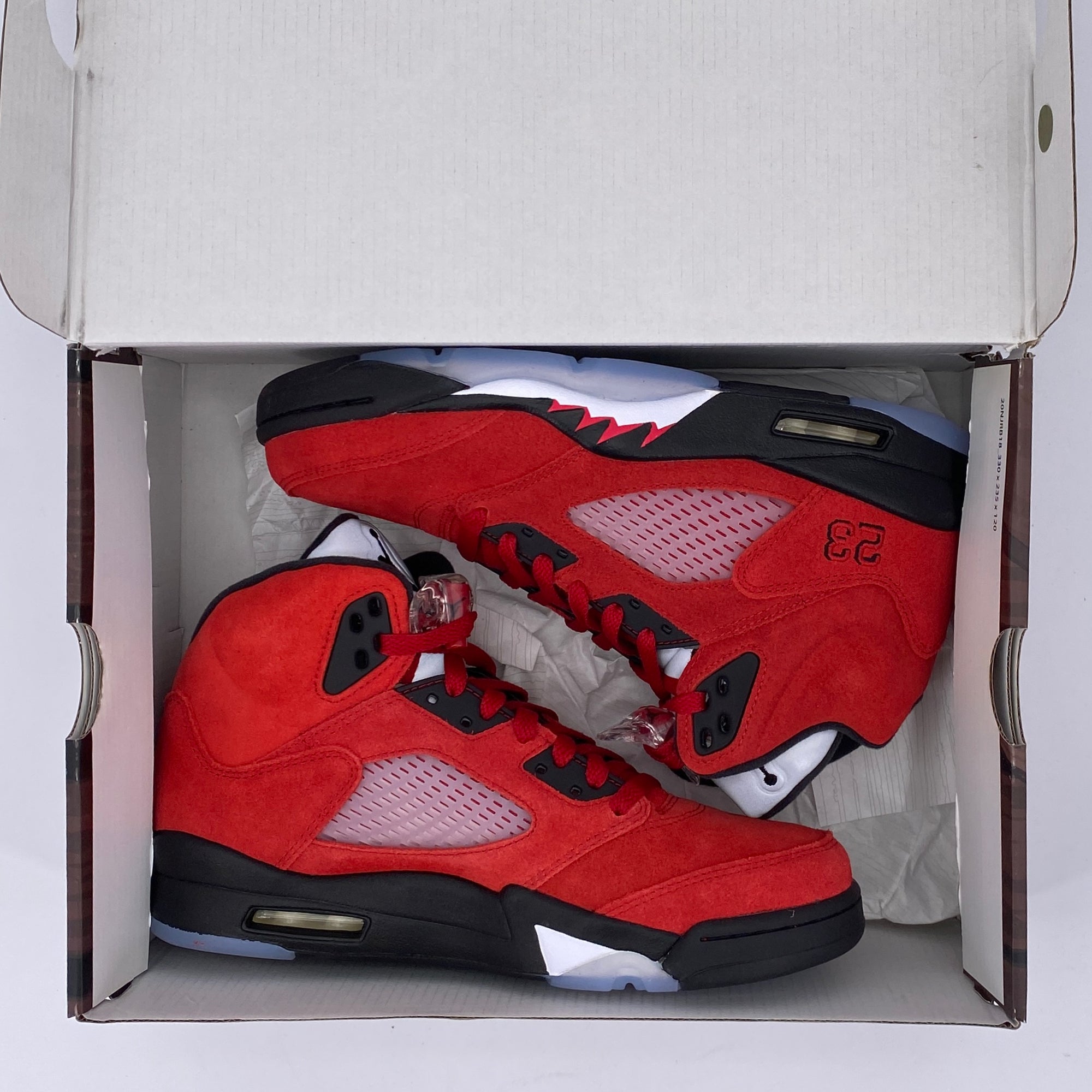 Air Jordan 5 Retro &quot;Raging Bull Red Suede&quot; 2021 New Size 8