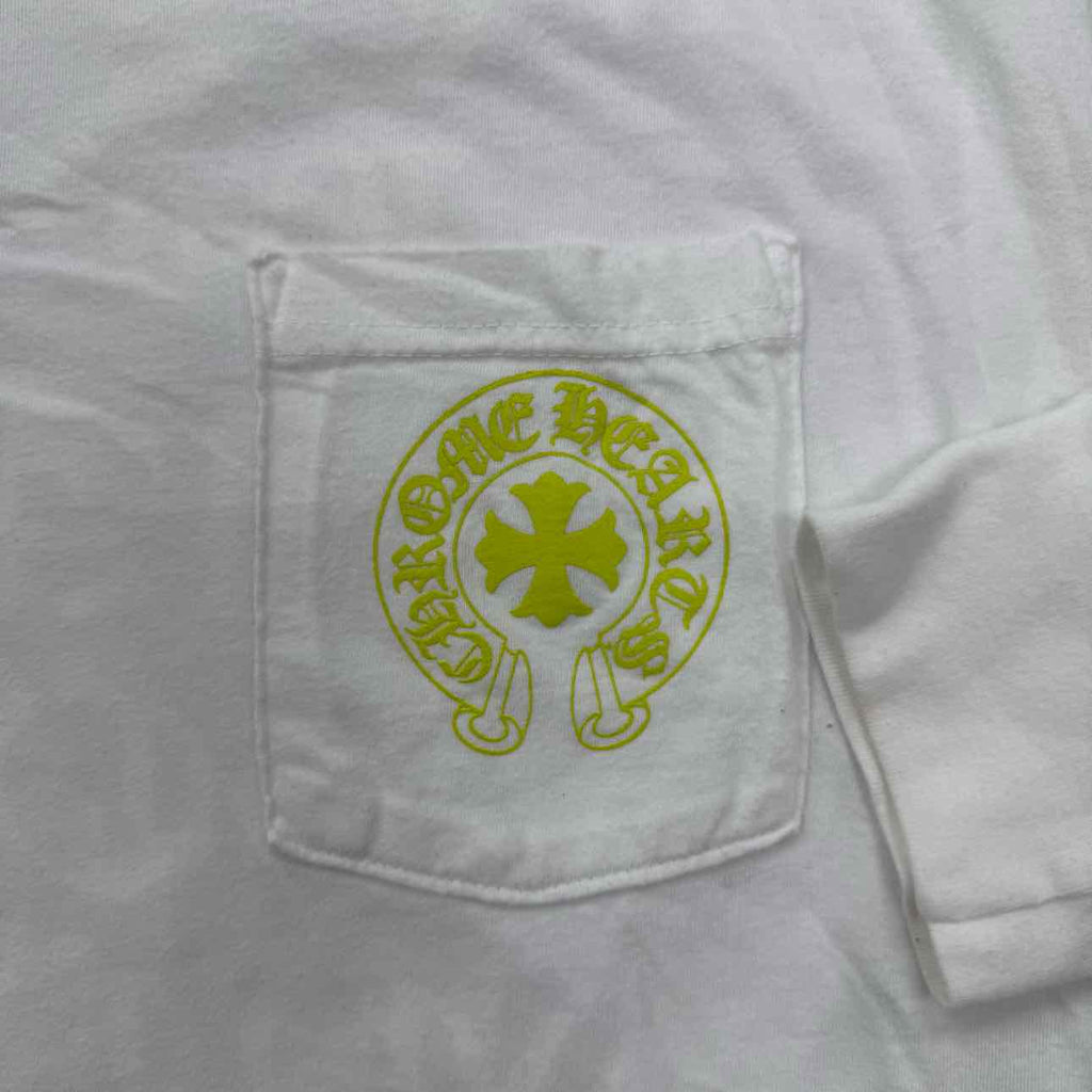 Chrome Hearts Long Sleeve "EYECHART" White Used Size XL