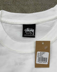 Stussy T-Shirt "FUZZY DICE" White New Size XL