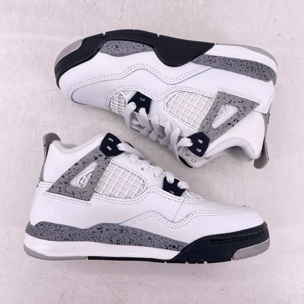 Air Jordan (PS) 4 Retro "White Cement" 2025 New Size 11c