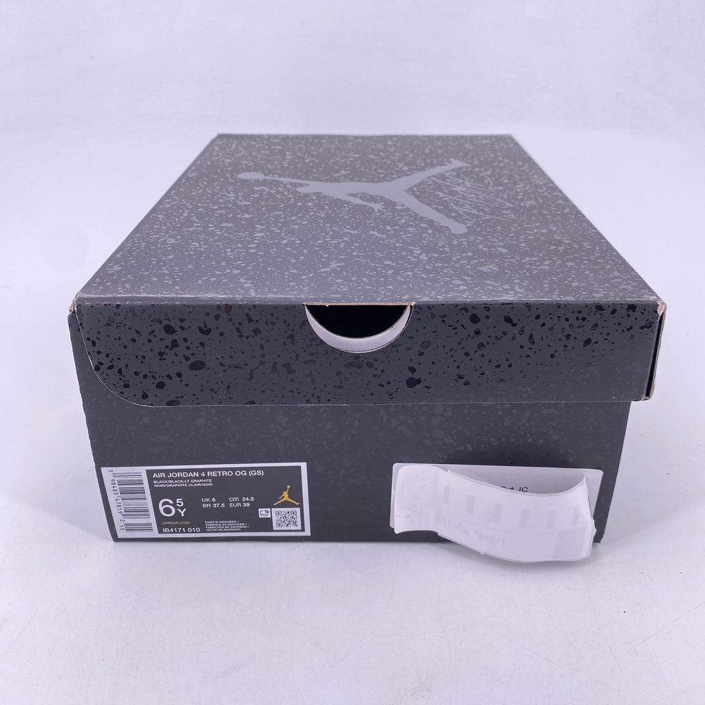 Air Jordan (GS) 4 Retro "Black Cat" 2025 New Size 6.5Y