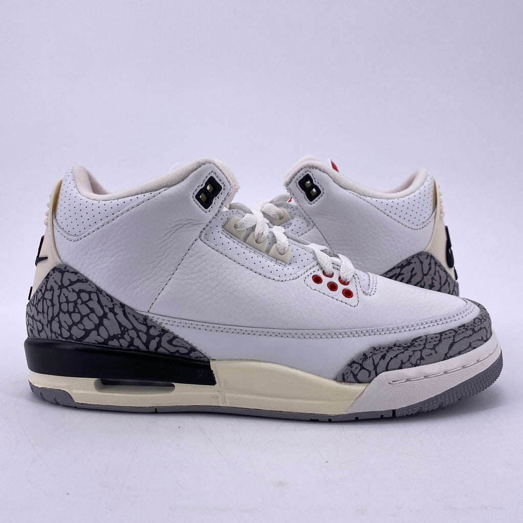 Air Jordan (GS) 3 Retro "White Cement Reimagined" 2023 New Size 6.5Y