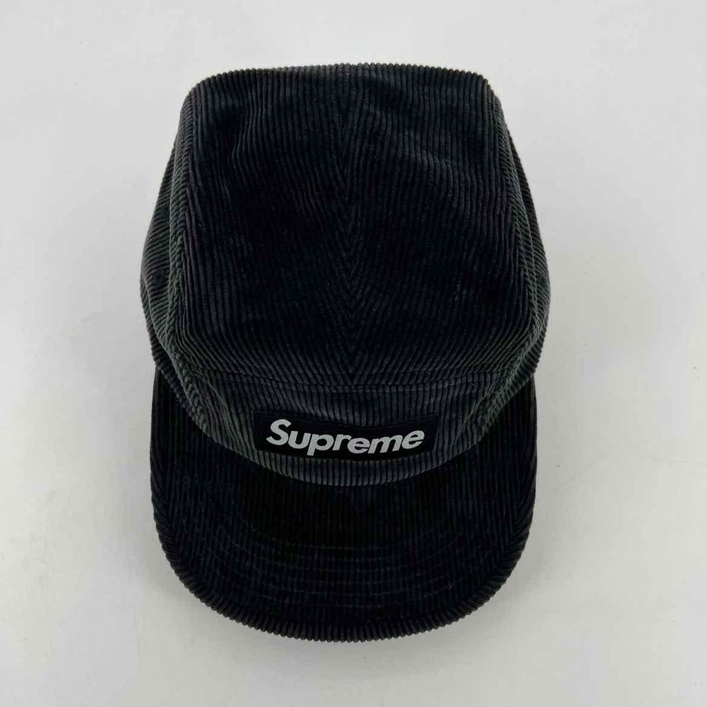 Supreme Camp Cap "BLACK CORDUROY" Used Black Size OS
