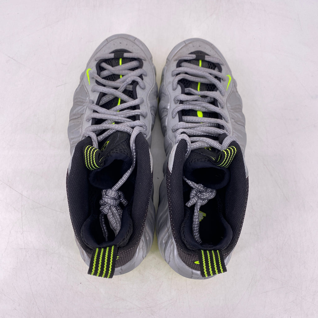 Nike Air Foamposite One "Silver Volt Camo" 2014 Used Size 9.5
