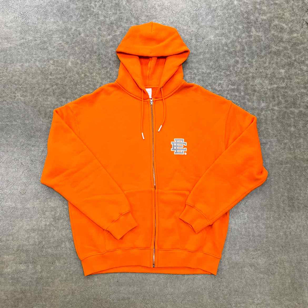 Eric Emanuel Zip Up "BASIC LOGO" Orange New Size XL