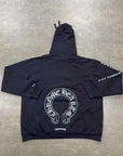 Chrome Hearts Hoodie "GLITTER" Black New Size 2XL