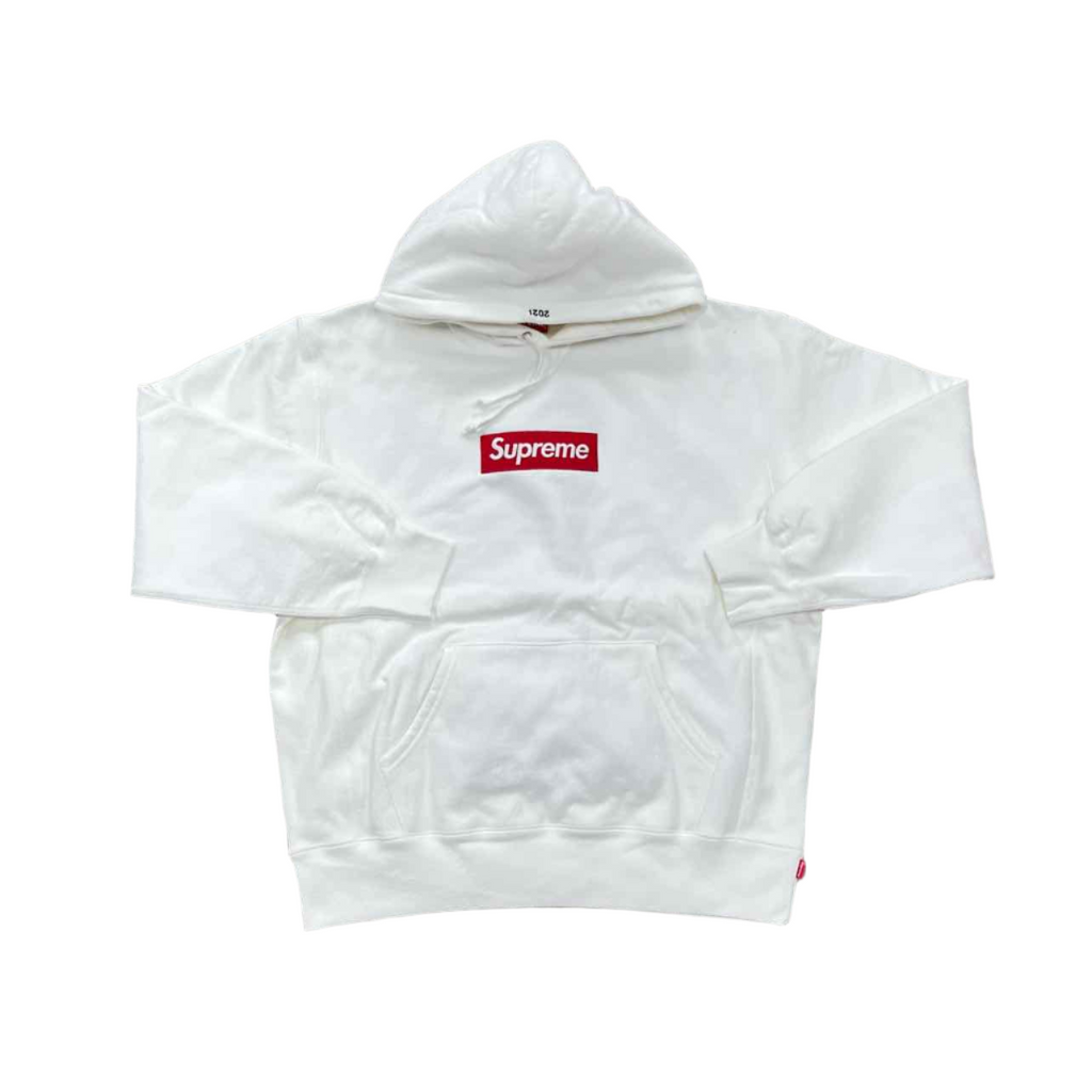 Supreme Hoodie "BOX LOGO" White New Size M