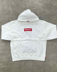 Supreme Hoodie "BOX LOGO" White New Size M