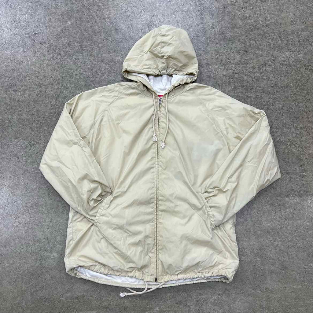 Supreme Zip Up "SPELLOUT" Beige Used Size XL
