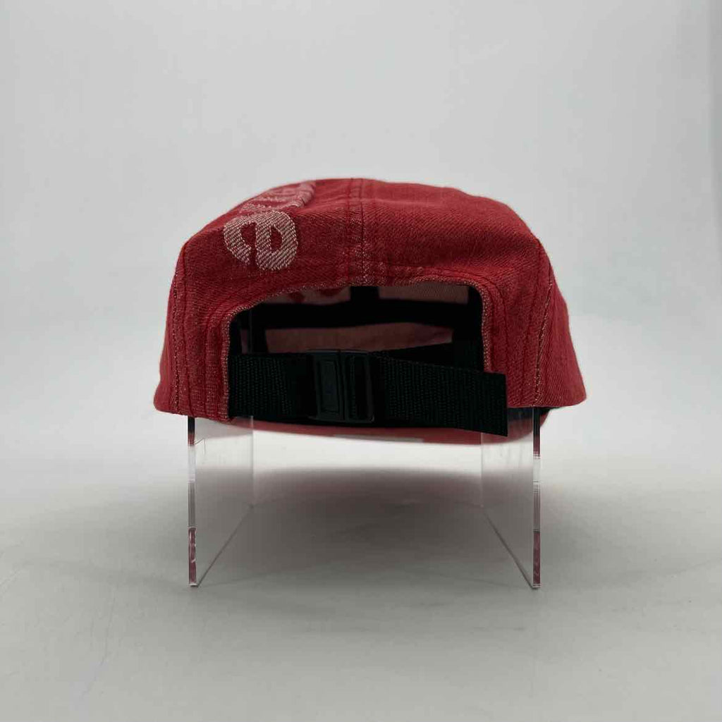 Supreme Camp Cap "TOP LOGO DENIM" New Red Size OS