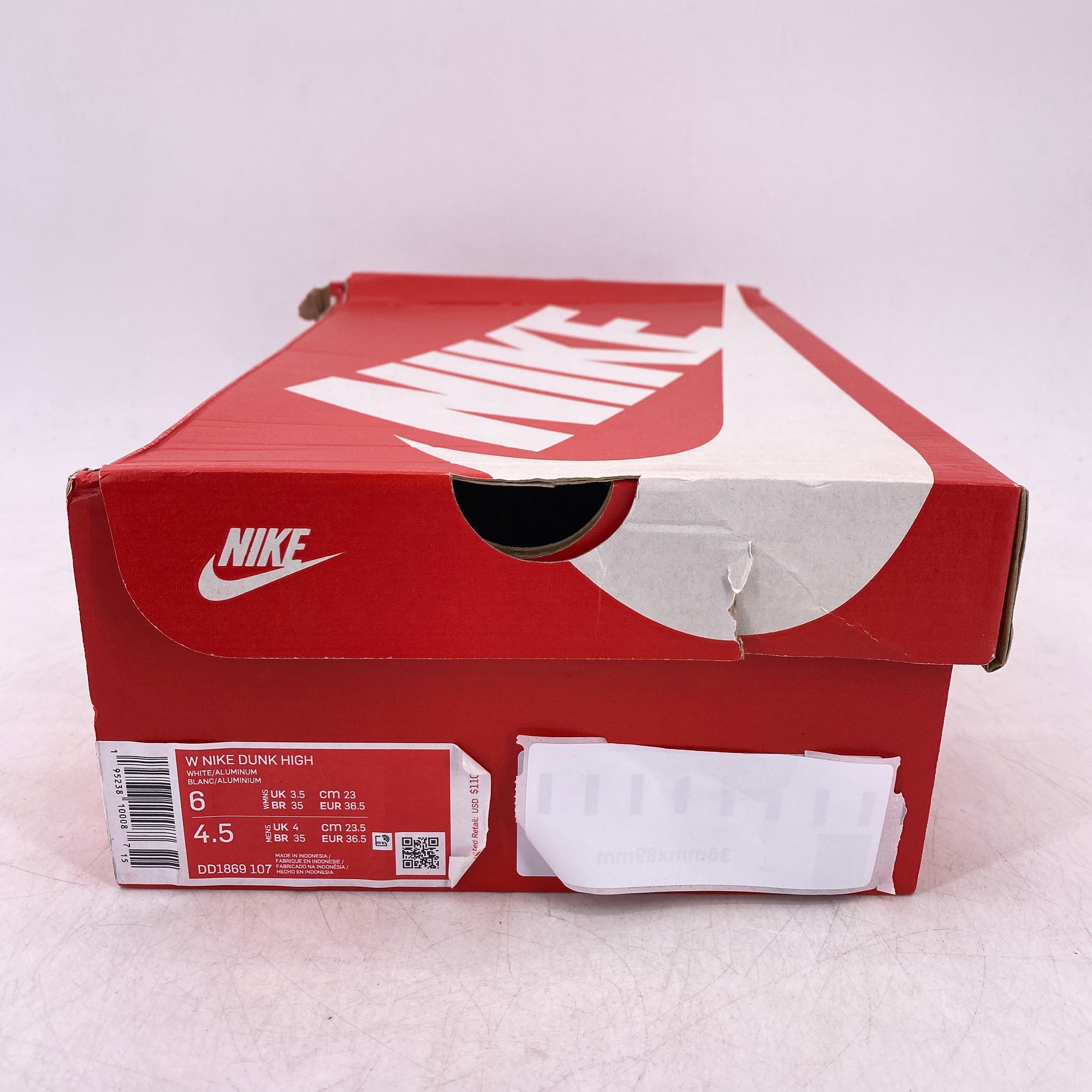 Nike (W) Dunk High &quot;Aluminum&quot; 2021 New Size 6W