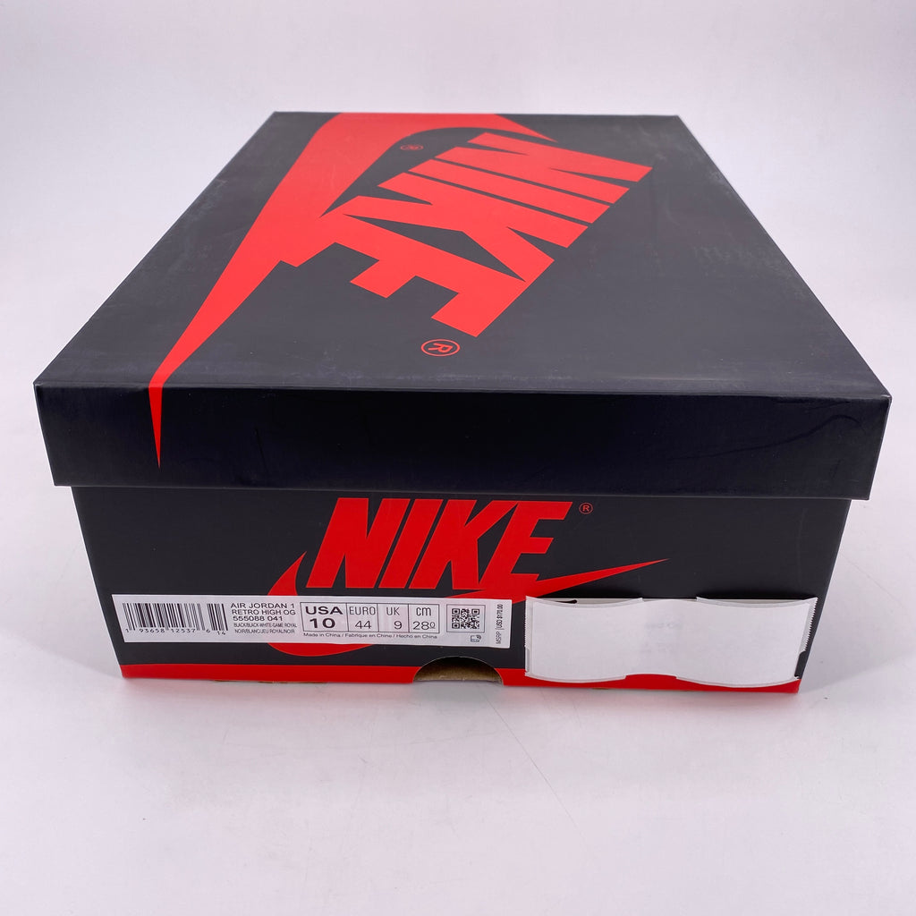 Air Jordan 1 Retro High OG "Royal Toe" 2020 New Size 10
