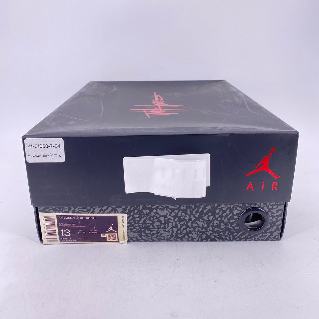 Air Jordan 3 Retro "Tinker Black Cement Gold" 2019 New Size 13