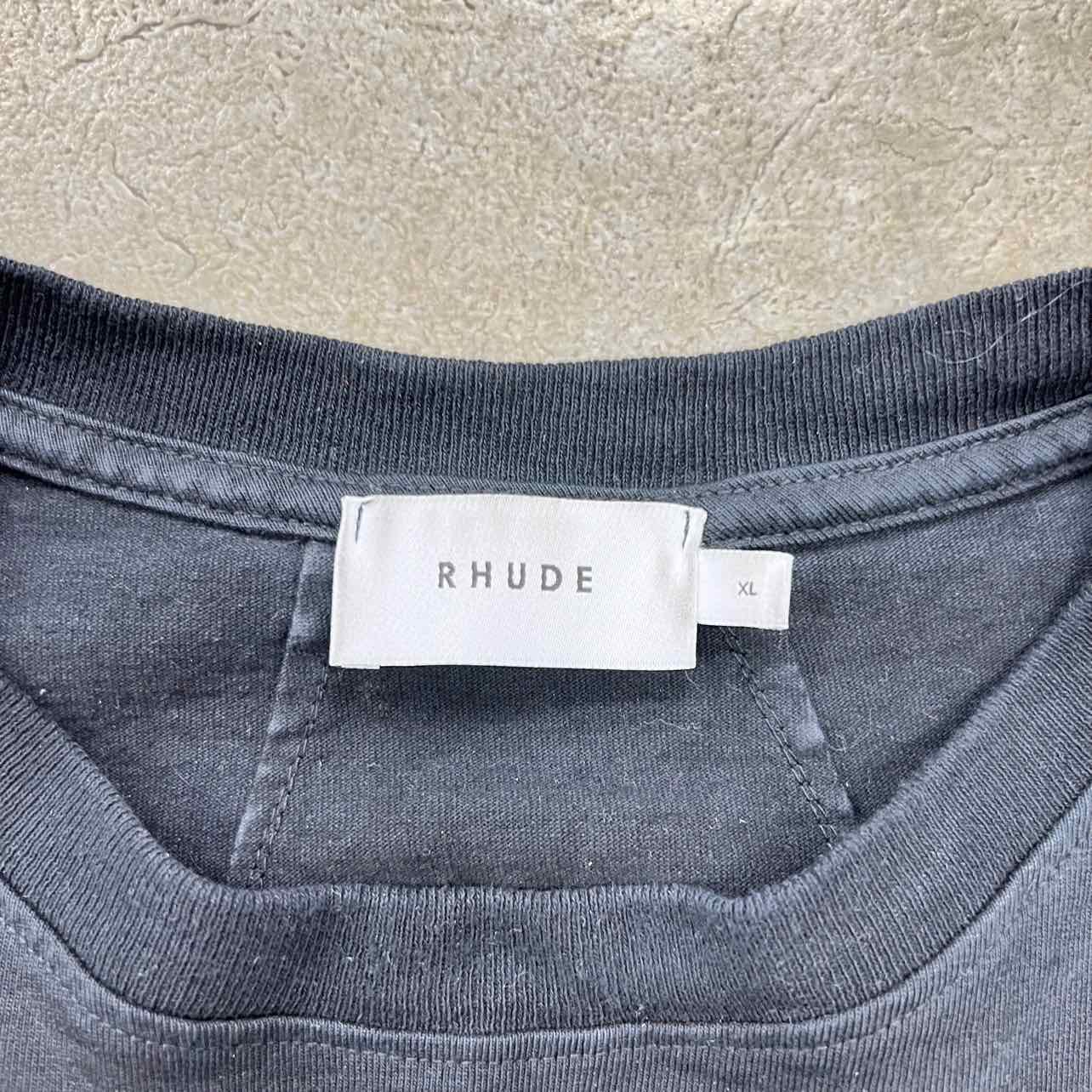 Rhude T-Shirt &quot;CASINO&quot; Black Used Size XL