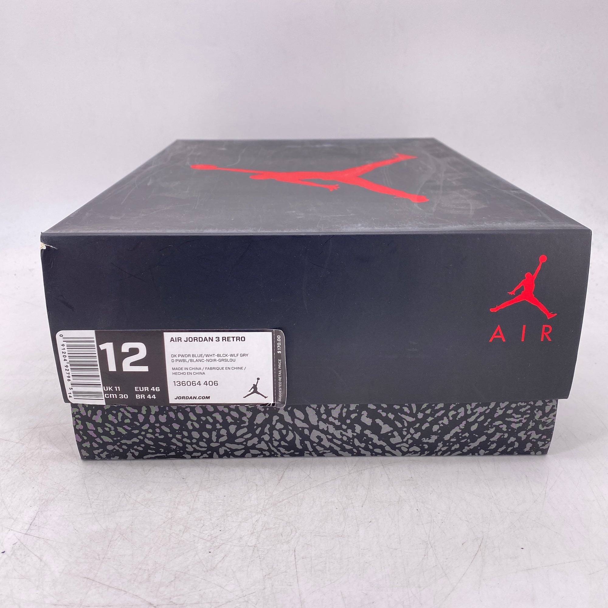 Air Jordan 3 Retro &quot;Powder Blue&quot; 2014 Used Size 12