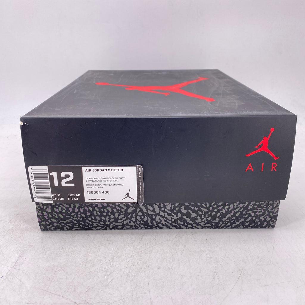 Air Jordan 3 Retro "Powder Blue" 2014 Used Size 12