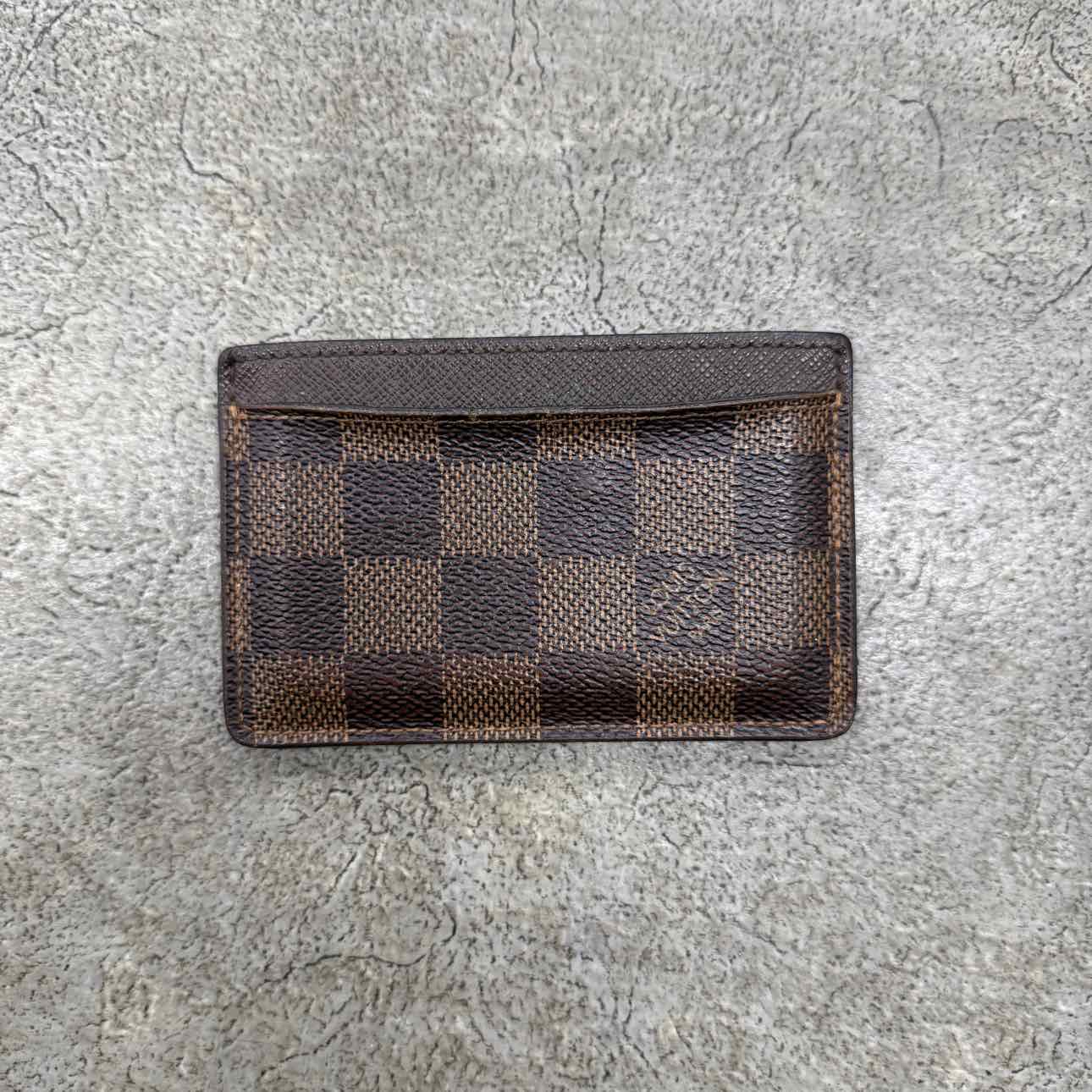 Louis Vuitton Card Holder &quot;MONOGRAM&quot; Used Brown