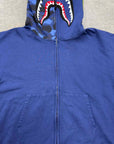 Bape Zip Up "GIANT SHARK" Blue Used Size XL