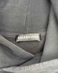 Balenciaga Hoodie "COTTON LOGO" Black Used Size XL