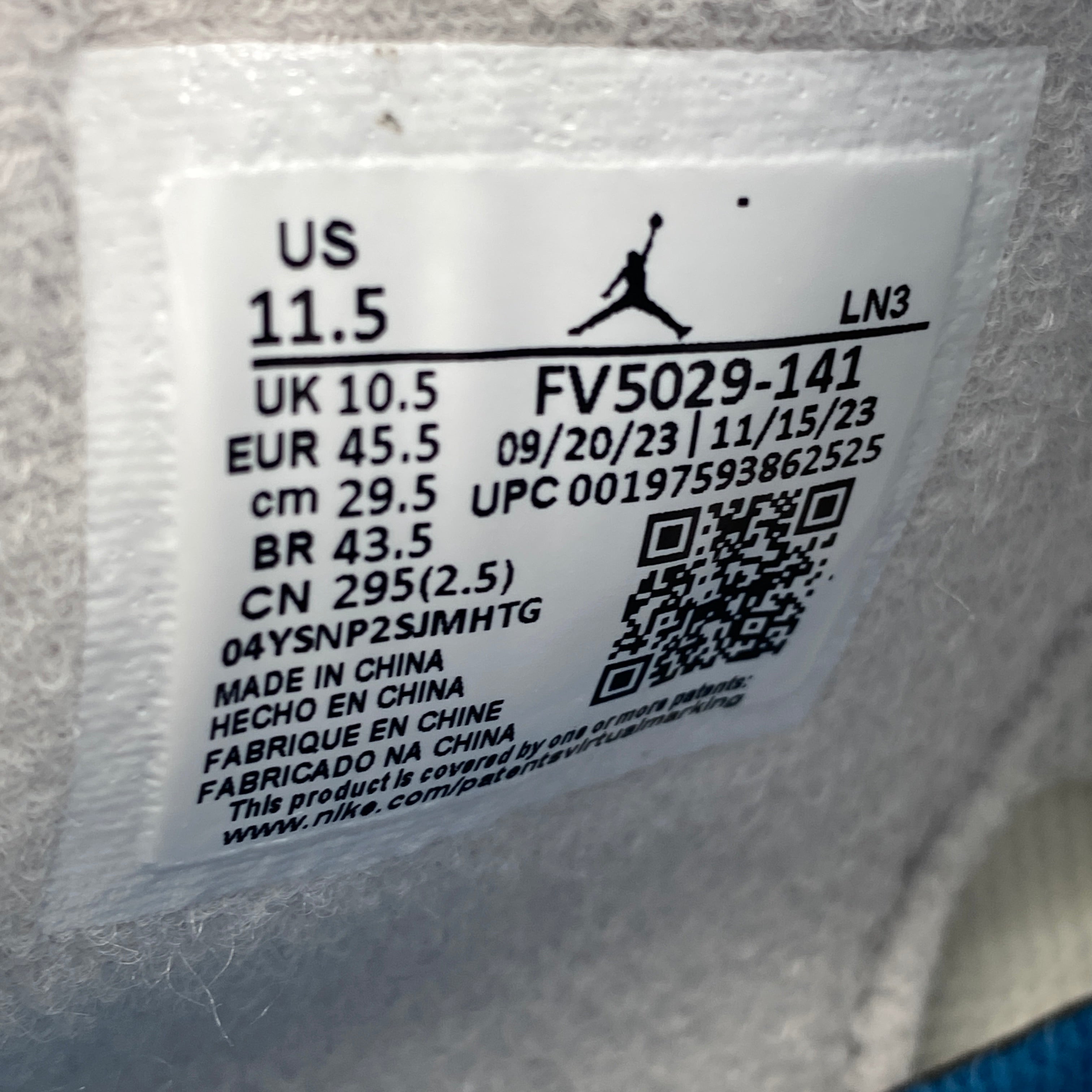 Air Jordan 4 Retro &quot;Military Blue&quot; 2024 New Size 11.5