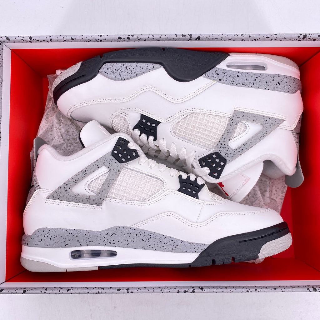 Air Jordan 4 Retro "White Cement" 2025 New Size 9