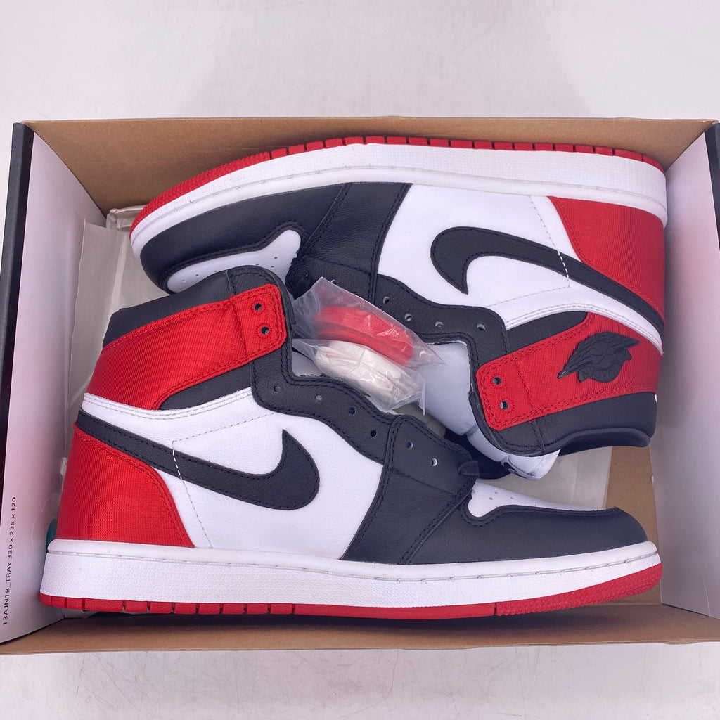 Air Jordan (W) 1 Retro High OG "Satin Black Toe" 2019 New Size 12W