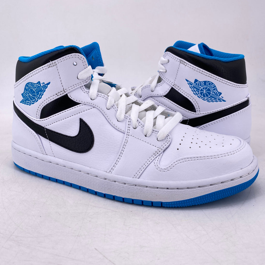 Air Jordan 1 Mid "Laser Blue" 2020 New Size 9.5