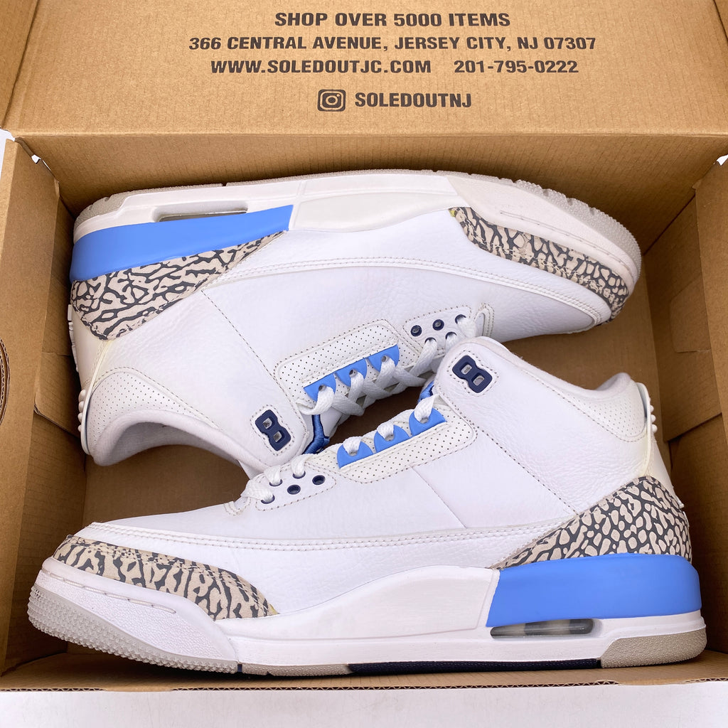 Air Jordan 3 Retro "Unc" 2020 Used Size 10